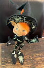 Annalee 10" Halloween Hobgoblin Elf Black w/ Spider Webs Bats BOO! 2002 Rare VTG