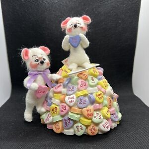 ANNALEE MOBILITEE DOLLS 2004 ALL MY HEARTS MICE WIRED DOLLS  5”