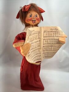 RARE ANNALEE 1969 Store Display 16” Tall Choir Girl Christmas Doll Creepy USA