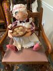 Rare Annalee '88 Mobilite Mrs. Claus w/ Cookies 30" Tall Doll 1983 Poseable