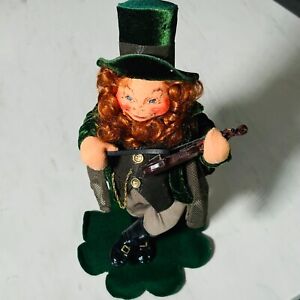 Annalee Irish Man Leprechaun Playing Fiddle Violin St Patricks Day 15” 2004