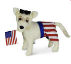 2021 Annalee 5” Summer Beach Pup Dog Patriotic 260221 July 4th Americana Doll