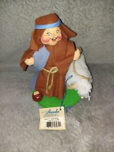 7072 '95 Annalee Doll Shepherd Child w/Lamb Christmas Nativity 7" w/TAG