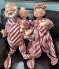 New ListingAnnalee Dolls Christmas 30 Inch Set Of 3 Pajama Mr. And Mrs Santa  Pajama Kid