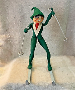 RARE MINT Vintage Annalee Doll 1963 Elf Skier with Painted Goggles