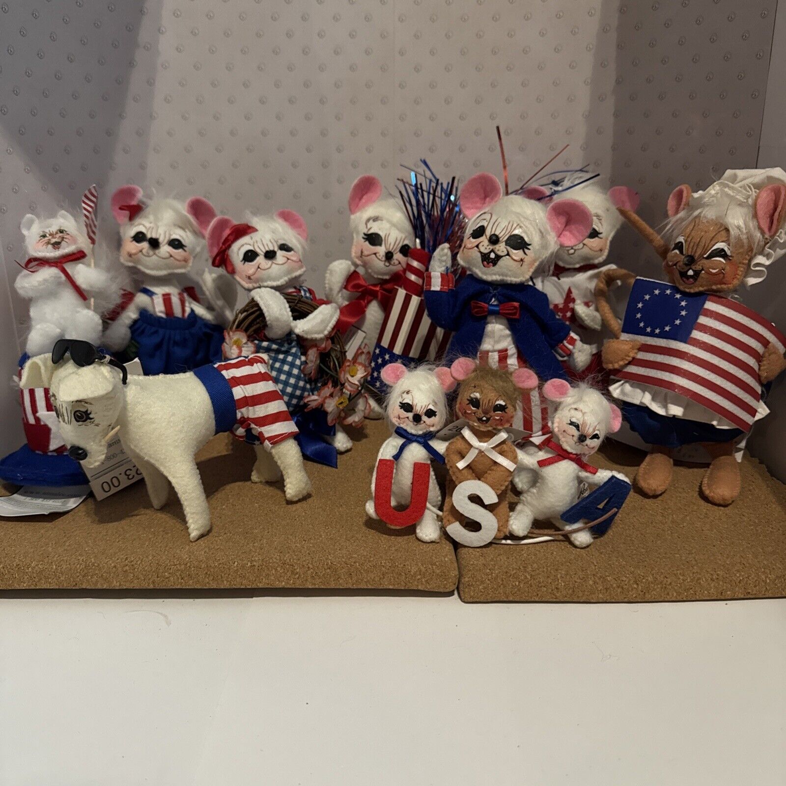 Lot Of 9 4th Of July Annalee Dolls All With Tags