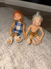 2-vtg 1960s Annalee Dolls-swimmer, Redhead Gogo Dancer? Made In America