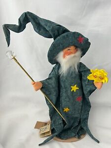1997 Annalee Dolls 18" Blue Spellbinder Wizard Magician Sorcerer Halloween 3021
