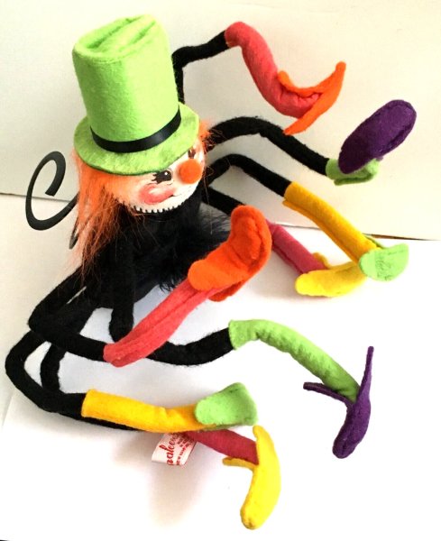 Annalee Doll 1991 Halloween 10" Spider MULTICOLORS VERY CLEAN