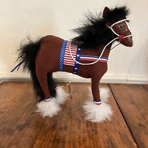 Rare NWT- Limited Edition - Annalee Doll 10” 4th July Patriotic Horse Clydesdale