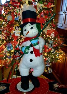 AnnaLee 2002 Christmas Classic Snowman Large 30 Inch New With Tag 753602 Rare