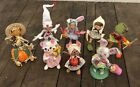 Lot Of 8 Anna Lee Annalee Figures Doll Fall Easter Painter Kisses