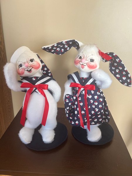 Annalee Sailor Boy & Girl Bunny