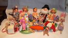 Annalee lot of vintage dolls various years Hershey Clowns Doll Society Logo kid