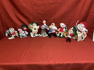 Annalee Dolls Christmas Lot of 8