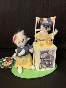 Annalee 5" Lemonade Stand Mice Exclusive Sold Out Assembled in American #851620