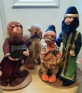 Annalee Mobilitee Dolls 1990s NATIVITY THREE KINGS / WISE MEN + Bonus