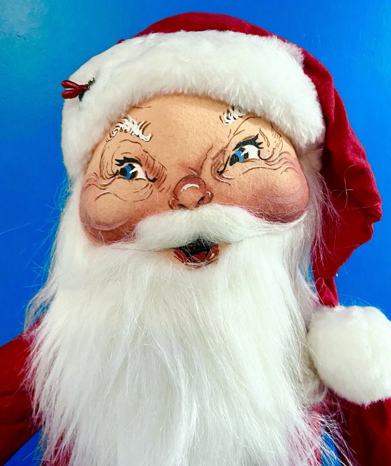 Vtg ANNALEE  DOLLS XL  30"  Classic SANTA CLAUS 1983 Red Suit Poseable EUC
