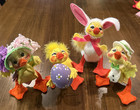 Set of (4) Annalee Ducks Yellow Chicks Easter