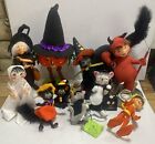 Lot Of 10 Annalee Dolls Halloween Mouse Pumkin Black Cat Candy Corn Witch Devil