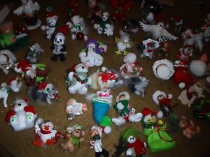 Annalee Dolls Christmas Ornament Lot of over 40