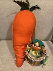 Annalee Dolls 18” Carrot Balloon With 6” Duck In Basket Tag 80’s Mobile Pls Read