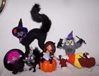 Annalee Halloween Dolls - Lot of 6 - Black Cats - Mice - Owl - Witch