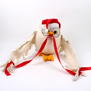 Vintage Annalee White 1990 Great Snowy Christmas Owl 24” Wing Span Meredith USA