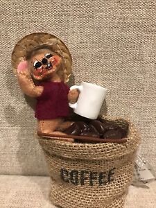 Annalee Dolls Assembled In America Exclusive 5” Coffee Bean Mouse 2019 New Tags
