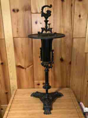 Antique ALFRED DUNHILL x Adrian Scharff Victorian Cast Iron Cigar Ashtray RARE!