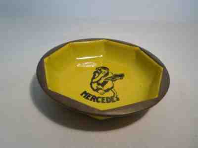 Very Rare VTG. Mercedes Shoes Monkey Ashtray Enamel on Brass Robert Dold Artwork