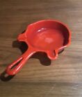 Rare Vintage Griswold cast iron red orange enamel Pan Skillet Ashtray