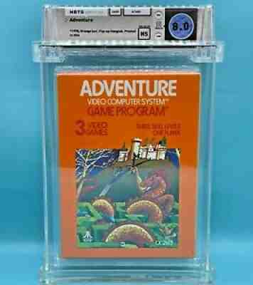 ADVENTURE - WATA 8.0 ** Atari 2600 ** NEW / SEALED - ULTRA RARE ORANGE BOX