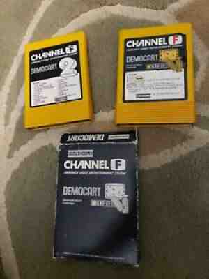 Fairchild Channel F Democart 1 and 2 .. EXTREMELY RARE!!!! atari nes demo cart