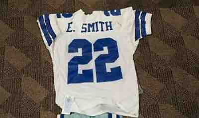 Emmitt Smith Game Worn White Jersey