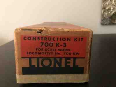 Lionel Train Construction Kit 700 K-1 and K-3 for Locomotive No. 700KW