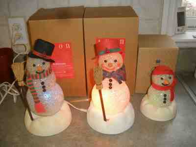 AVON CHILLY SNOW FAMILY SAMANTHA, SAM, SNOW KID LOT OF 3 ALL WORK WITH BOXES