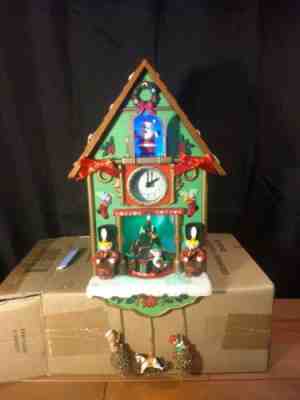 Avon Tick Tock till Christmas Lighted Animated Musical Cuckoo Clock 2011