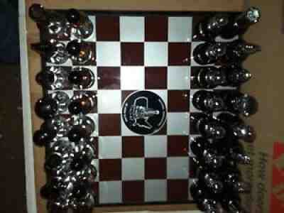 Vintage Avon Chess set with Club Board. All bottles are empty and in their boxes