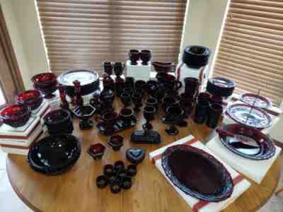 Avon Cape Cod Ruby Red Collection 96 Pieces