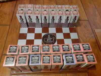 Avon FULL bottles NOS New CHESS SET 32 pcs +BOARD After shave vintage 1970's