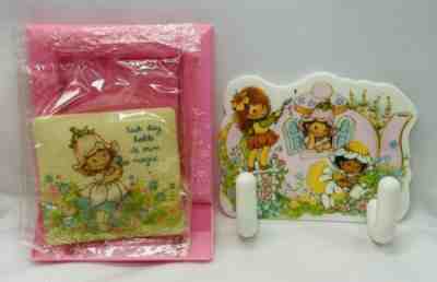 Rare Vintage 1982 Avon Little Blossom Scented Picture Frame & Wall Hook Hanger