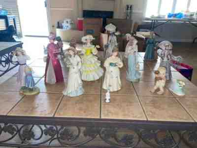 Homco and AVON porcelain ceramic lady figurinesÂ 