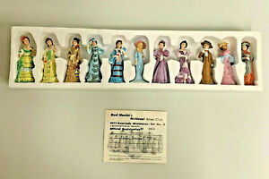 Vintage Complete Set 1977 Avon Lady Miniatures Set No. 2 w/ Original Box RARE