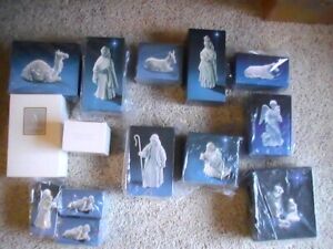 Lot of 16 Avon Porcelain Nativity Figurines
