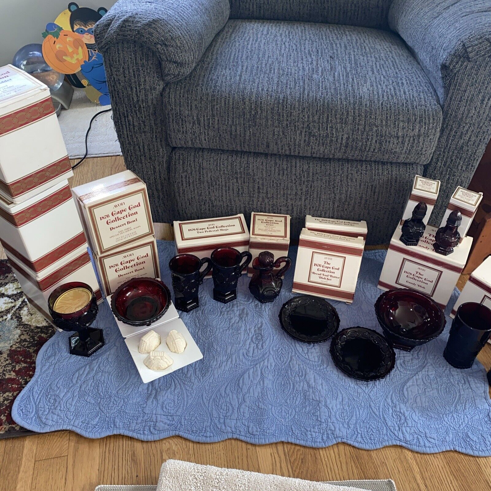 AVON  1876 "CAPE COD" Collection 16 PIECE LOT ALL BOXED!
