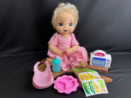 Baby Alive Blue Eyed Blonde Girl Interactive Doll And Accessories