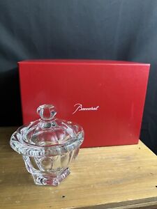 Baccarat Crystal 1830620 Harcourt Missouri 5.3" Jam/Mustard Jar NO SPOON $520