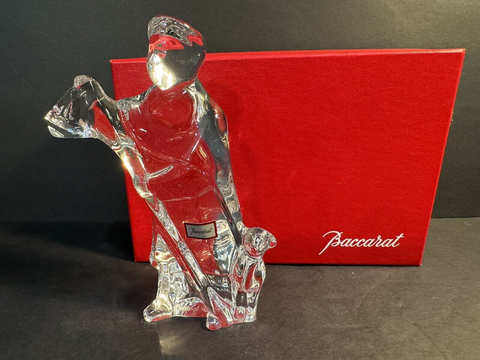 Baccarat Crystal Shepherd w/Sheep Lamb Christmas Holiday Nativity MINT in Box!