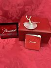 Near FLAWLESS Unique BACCARAT Crystal NAUTILUS SEA SHELL PENDANT NECKLACE & BOX